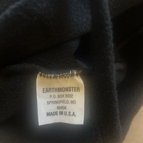 Vintage Earth Monster Beanie Hat Fleece Ski Hat Aztec Style Pattern - Picture 7 of 9